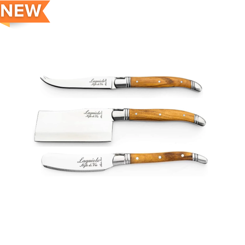 Laguiole 3-Piece Cheese Knife Set